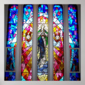 Afbeeldingen in het Poster Venster Glas in lood (Voorkant)