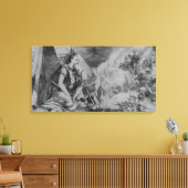 Afbeeldingen in het vuur! canvas afdruk (Insitu (Woonkamer))