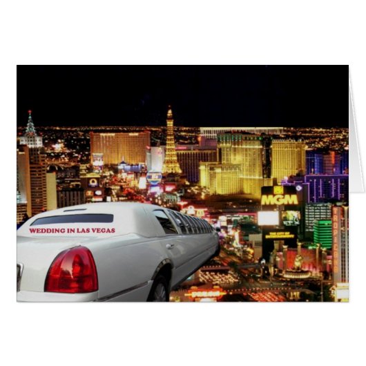 AFBEELDINGEN IN LAS VEGAS LIMO Kaart (Voorkant Horizontaal)