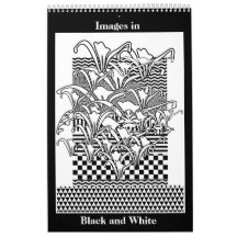 Afbeeldingen in zwarte en witte agenda