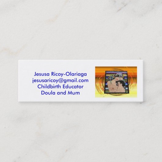 afbeeldingen, Jesusa Ricoy-Olariagajesus.. - Geper Mini Visitekaartje (Voorkant)