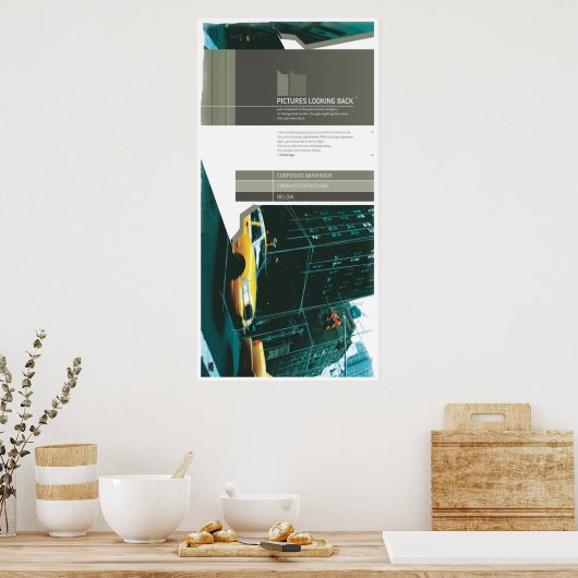 AFBEELDINGEN KIJKEN TERUG (Leinwand) Poster (Keuken)