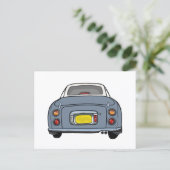 Afbeeldingen Lapis Grey Figaro Motor Briefkaart (Staand voorkant)