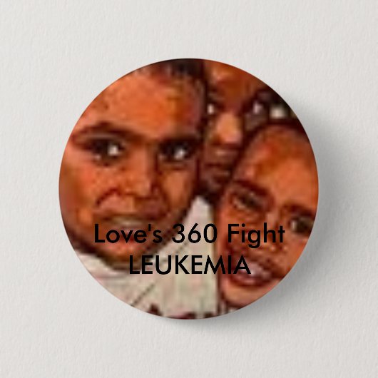 afbeeldingen, liefdesgevecht van 360 LEUKEMIA Ronde Button 5,7 Cm (Voorkant)
