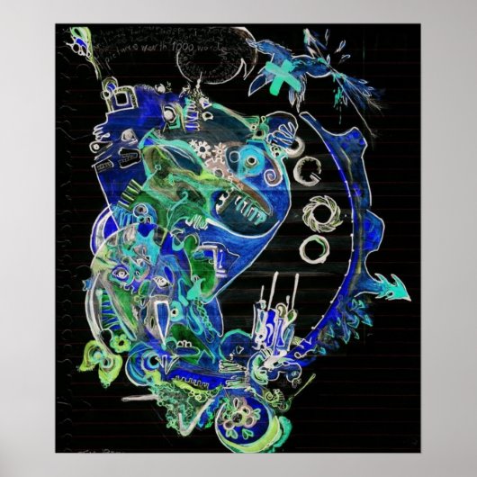 Afbeeldingen met duizend woorden poster (Voorkant)