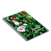 Afbeeldingen met rode en roze tulpen notitieboek (Rechterzijde)