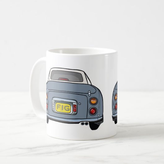 Afbeeldingen Monogram Lapis Grey Figaro Car Koffiemok (Voorkant links)