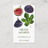 Afbeeldingen najaarvruchten geïllustreerd visitekaartje (Achterkant)