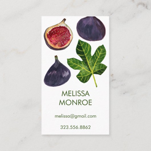 Afbeeldingen najaarvruchten geïllustreerd visitekaartje (Achterkant)