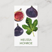 Afbeeldingen najaarvruchten geïllustreerd visitekaartje (Voorkant)