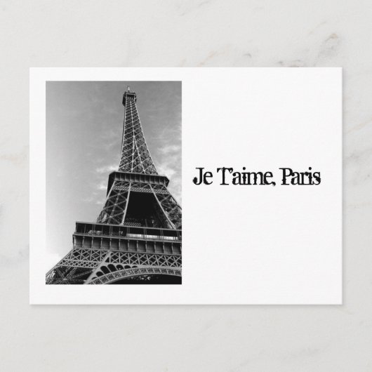 Afbeeldingen_of_Eiffel_Tower_black_and_white, Je T Briefkaart (Voorkant)
