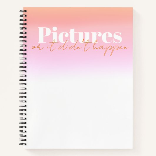 Afbeeldingen of het gebeurde niet Bachelorette Notitieboek (Voorkant)