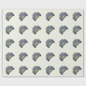 Afbeeldingen Papier met grijze figaro voor laptop (Vlak)