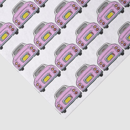 Afbeeldingen Roze figaro Car Pattern-papier Tissuepapier (Detail)