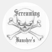 afbeeldingen, schreeuwen, Banshee's Ronde Sticker (Voorkant)