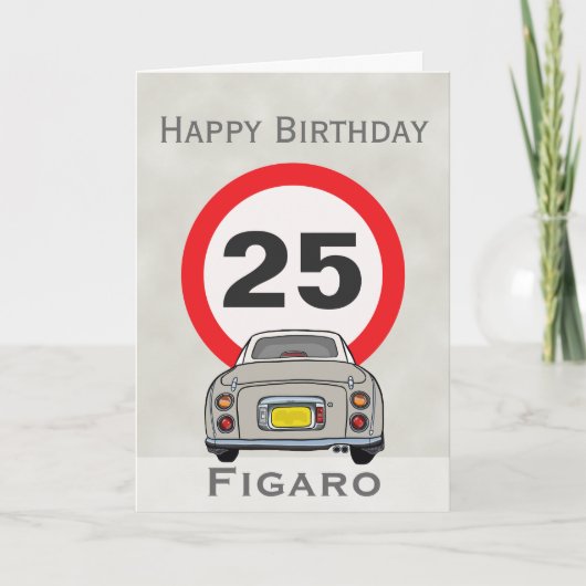Afbeeldingen Topaz Mist Figaro Happy Birthday Card Kaart (Voorkant)