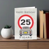Afbeeldingen Topaz Mist Figaro Happy Birthday Card Kaart