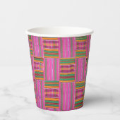 Afbeeldingen van Afrikaanse patroonpapier Papieren Bekers (Voorkant)