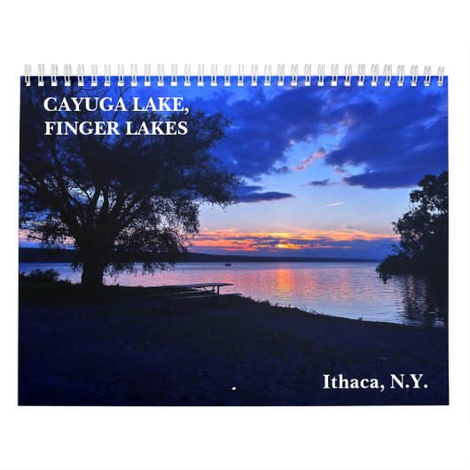 AFBEELDINGEN VAN CAYUGA-MEER, FINGER LAKES-agenda Kalender (Hoes)