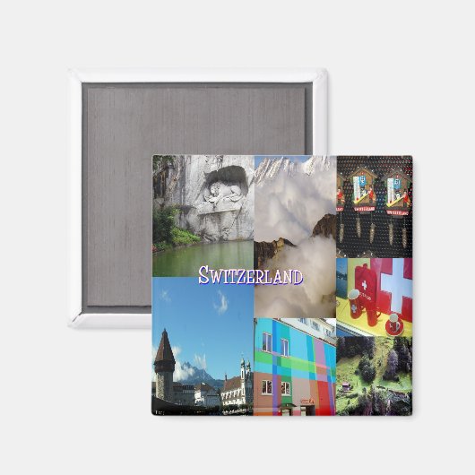 Afbeeldingen van Celeste Sheffey in Zwitserland Magneet (Voorkant / Achterkant)