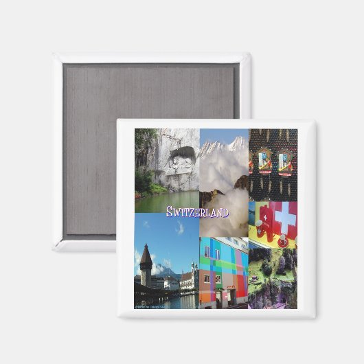 Afbeeldingen van Celeste Sheffey in Zwitserland Magneet (Voorkant / Achterkant)