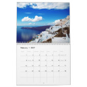 Afbeeldingen van de agenda van Santorini Kalender (Feb 2027)
