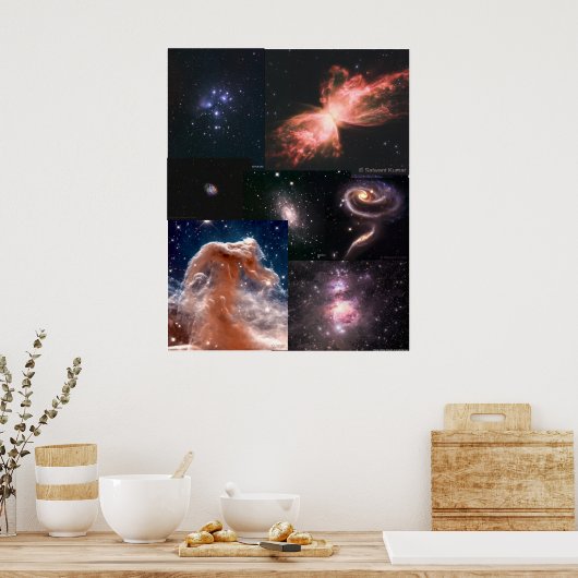 Afbeeldingen van de Deep Sky door Satwant Kumar Poster (Keuken)