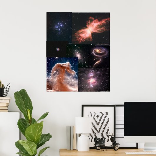 Afbeeldingen van de Deep Sky door Satwant Kumar Poster (Thuiskantoor)
