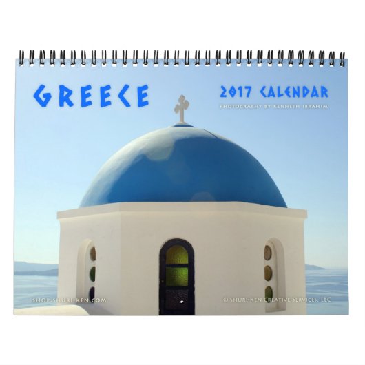 Afbeeldingen van de Griekse Wall Calendar Kalender (Hoes)