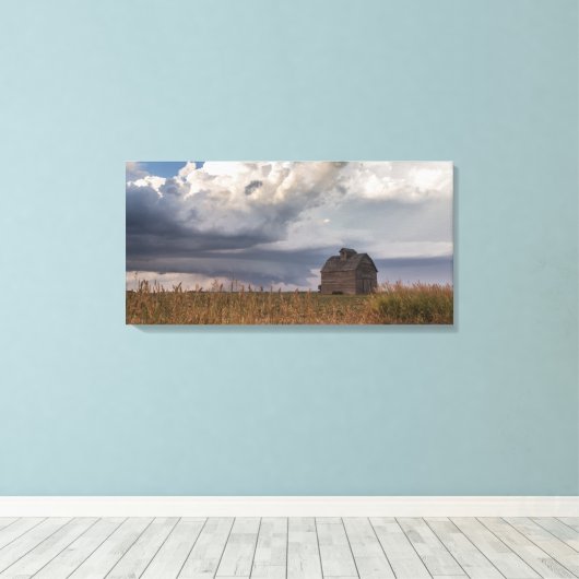 Afbeeldingen van de oude Barns Series - Rustic Cou Canvas Afdruk (Insitu (Houten vloer))