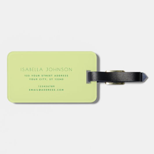 Afbeeldingen van de stadstuinbouw bagagelabel (Achterkant horizontaal)