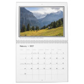 Afbeeldingen van de Zwitserse Alpen Kalender (Feb 2027)