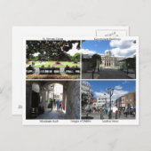 Afbeeldingen van het briefkaart van Dublin (Voorkant / Achterkant)