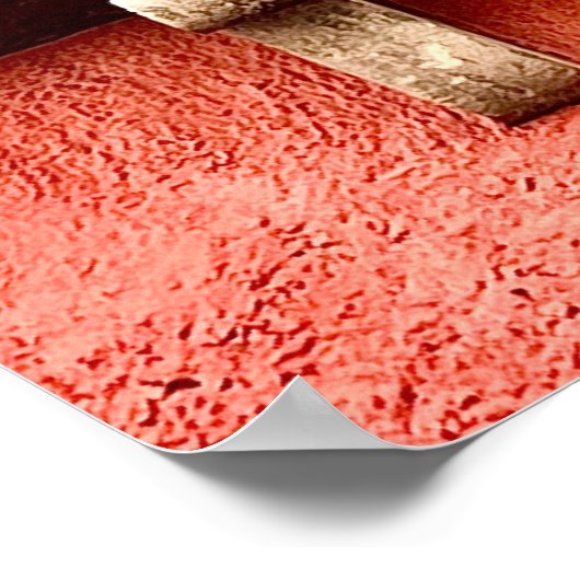 Afbeeldingen van het oude dorp Balcony Mexico Poster (Hoek)