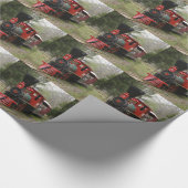 Afbeeldingen van locomotieven cadeaupapier (Hoek)