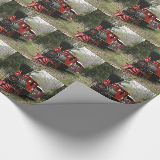 Afbeeldingen van locomotieven cadeaupapier (Hoek)