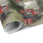 Afbeeldingen van locomotieven cadeaupapier (Rol Hoek)