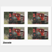 Afbeeldingen van locomotieven rechthoekige sticker (Vel)
