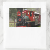 Afbeeldingen van locomotieven rechthoekige sticker (Tas)