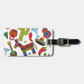 Afbeeldingen van Mexicaanse Fiesta Party Bagagelabel (Voorkant horizontaal)