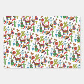 Afbeeldingen van Mexicaanse Fiesta Party Inpakpapier Vel (Voorkant)