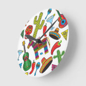 Afbeeldingen van Mexicaanse Fiesta Party Ronde Klok (Hoek)