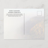 Afbeeldingen van Mounds, Mississippi Overlook, Fog Briefkaart (Achterkant)