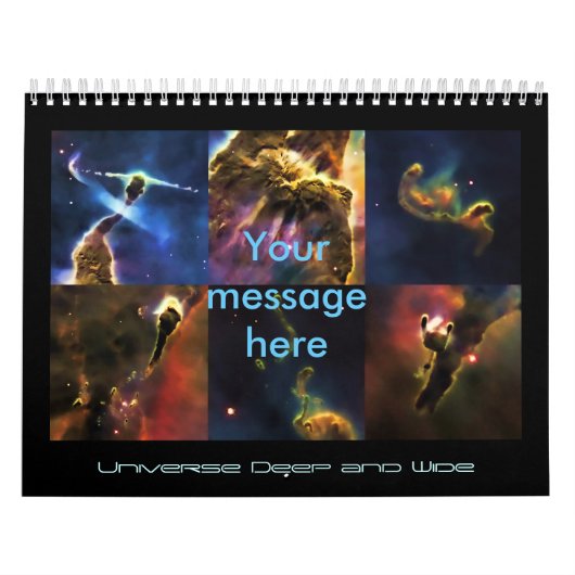 Afbeeldingen van onze universum, buitenruimtesamen kalender (Hoes)