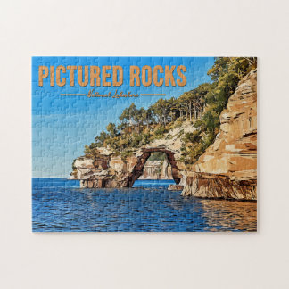 Afbeeldingen van Rocks National Lakeshore Puzzle Legpuzzel