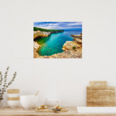 Afbeeldingen van Rocks Vista Foto afdrukken Poster (Keuken)