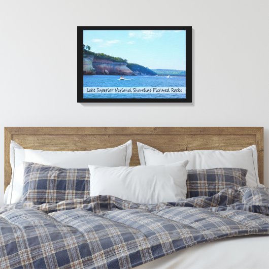 Afbeeldingen van Rocks/Wrapped Canvas Afdruk (Insitu (Slaapkamer))
