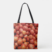 Afbeeldingen van tomaten op tote bag (Achterkant)