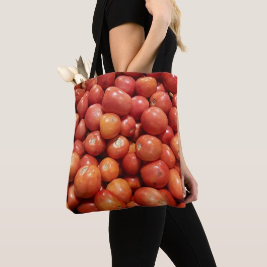Afbeeldingen van tomaten op tote bag (Dichtbij)