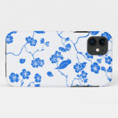 Afbeeldingen van vogeltjes, naadloos bloempatroon Case-Mate iPhone case (Achterkant (horizontaal))